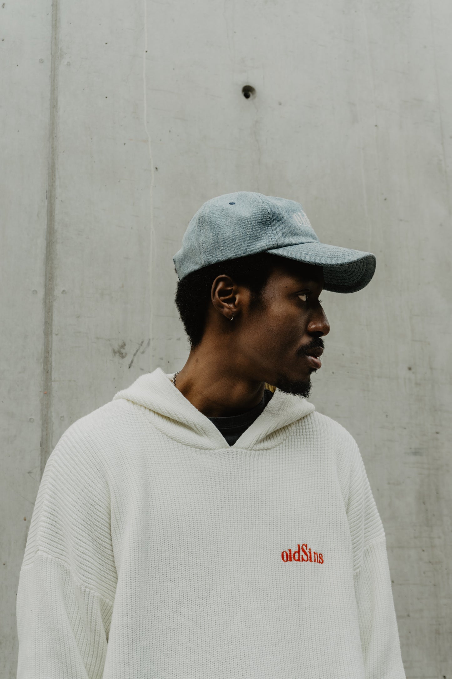 FADED DENIM HAT (Hand Distressed)
