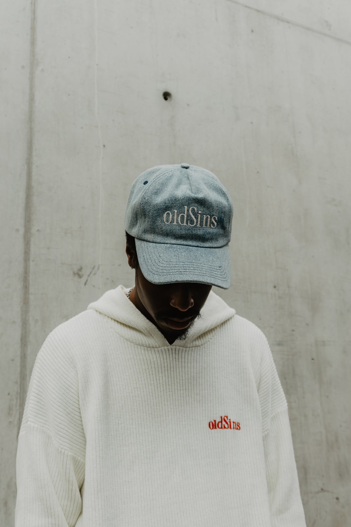 FADED DENIM HAT (Hand Distressed)