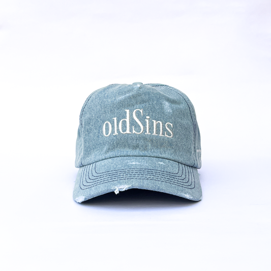 FADED DENIM HAT (Hand Distressed)