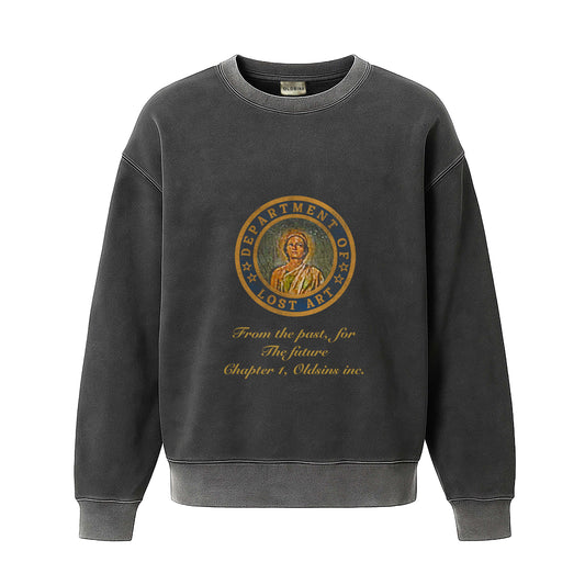 DEPT. OF LOST ART CREWNECK (Vintage Black)