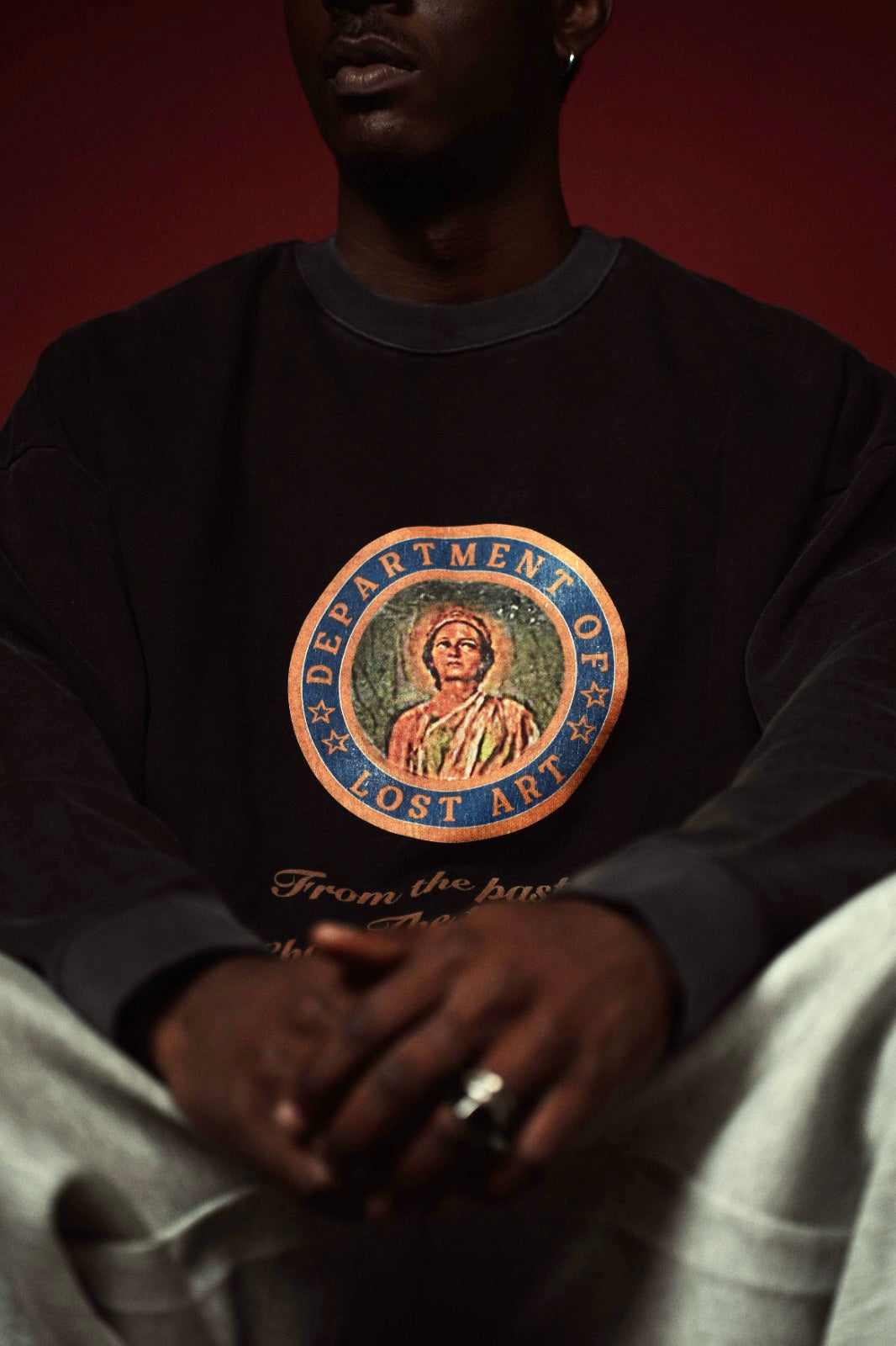 DEPT. OF LOST ART CREWNECK (Vintage Black)